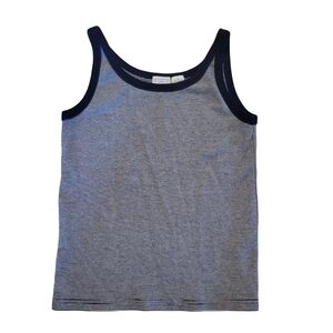 Vintage Acira blue white Striped tank med